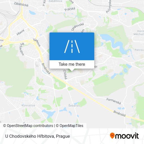 U Chodovského Hřbitova map