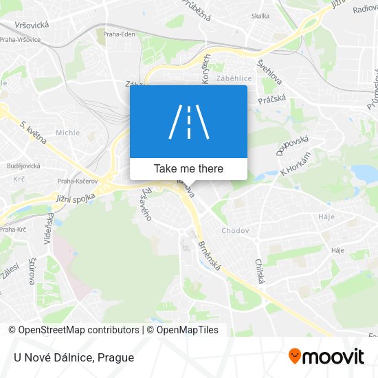 U Nové Dálnice map