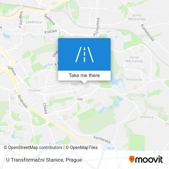 U Transformační Stanice map