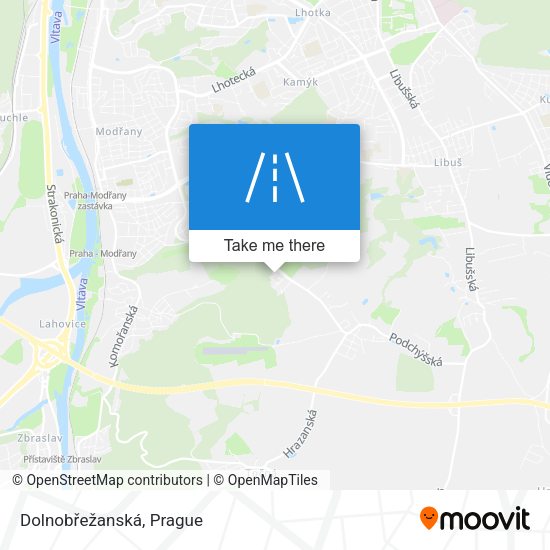Dolnobřežanská map