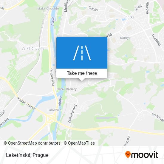 Lešetínská map