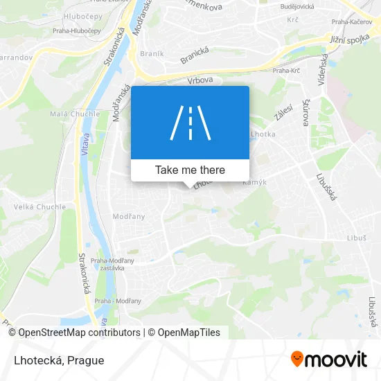 Карта Lhotecká