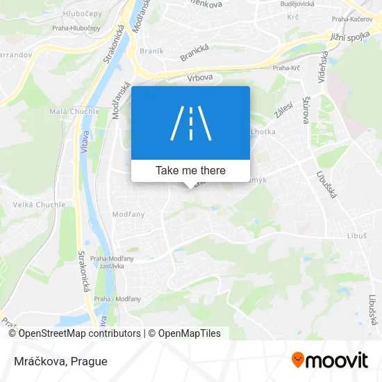 Карта Mráčkova