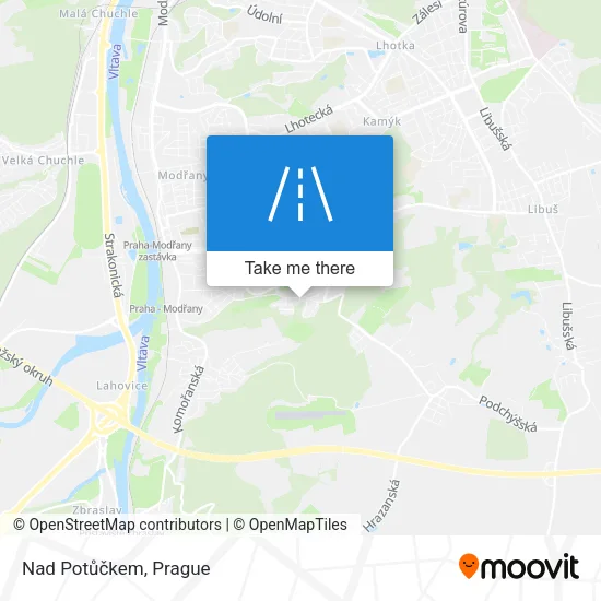 Карта Nad Potůčkem
