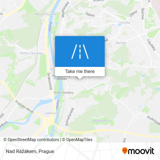 Nad Rážákem map