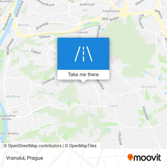 Карта Vranská