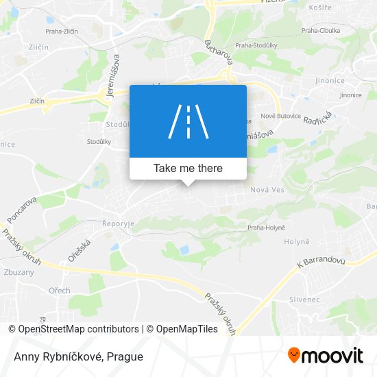 Anny Rybníčkové map