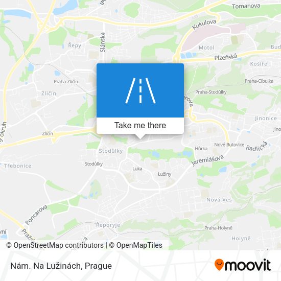 Nám. Na Lužinách map