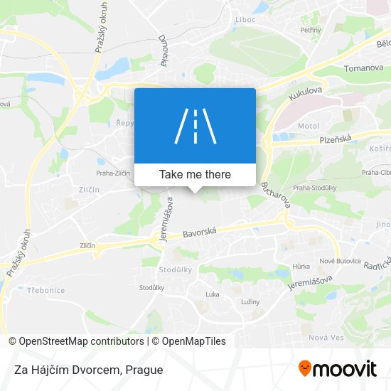 Za Hájčím Dvorcem map