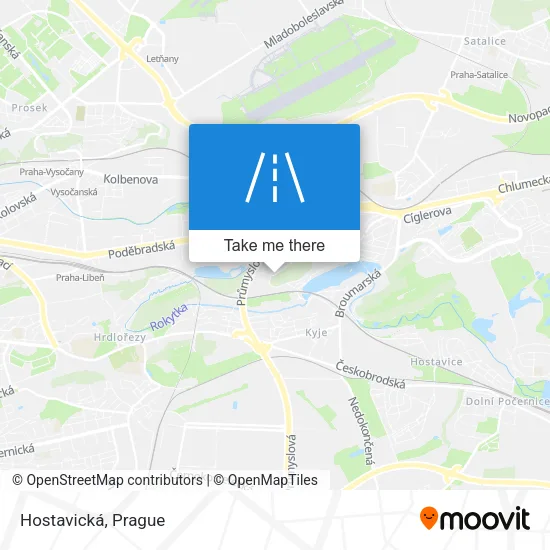Карта Hostavická