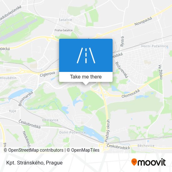 Kpt. Stránského map