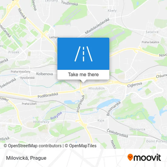 Карта Milovická