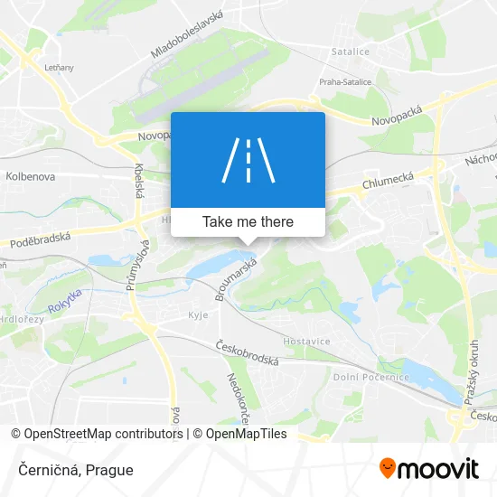 Карта Černičná