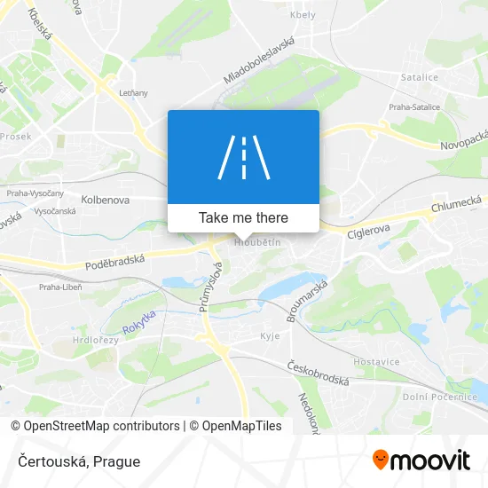 Карта Čertouská