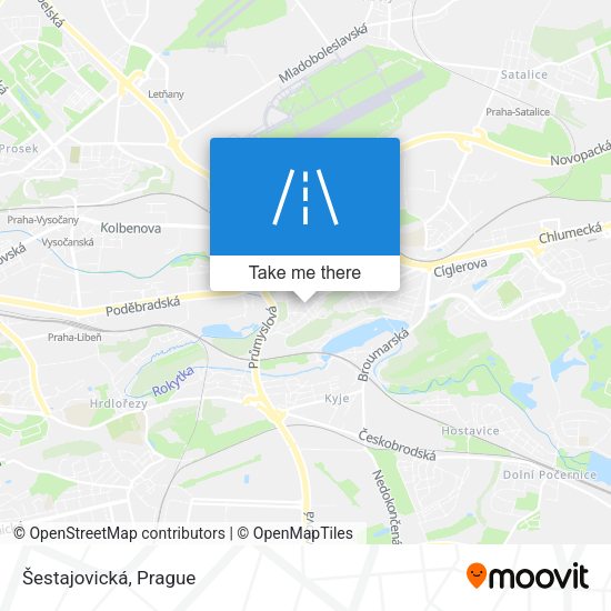 Šestajovická map