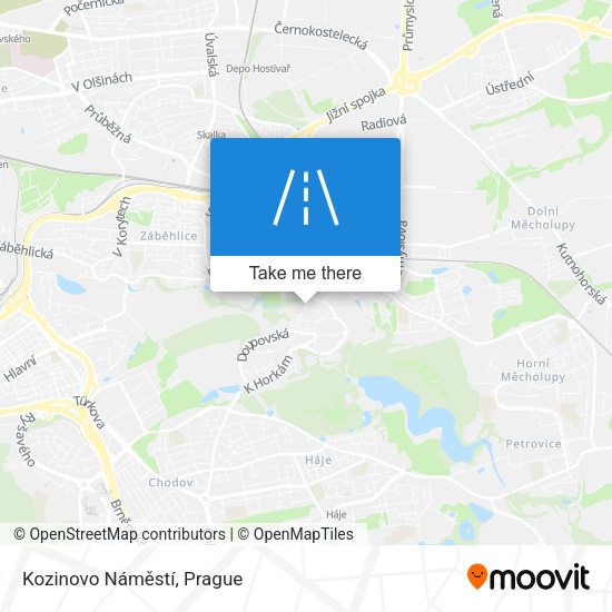 Kozinovo Náměstí map