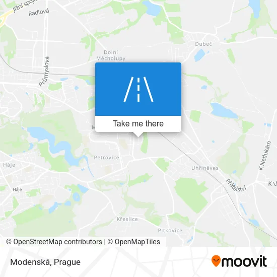 Карта Modenská