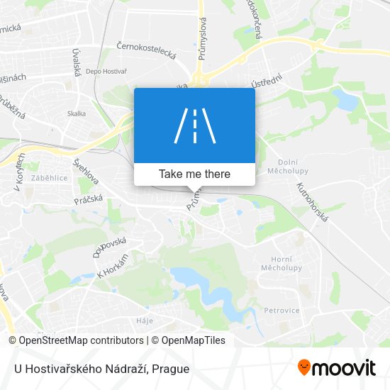 U Hostivařského Nádraží map
