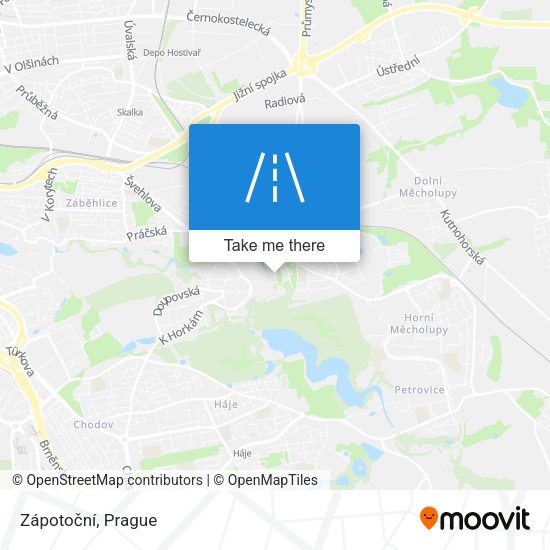 Zápotoční map
