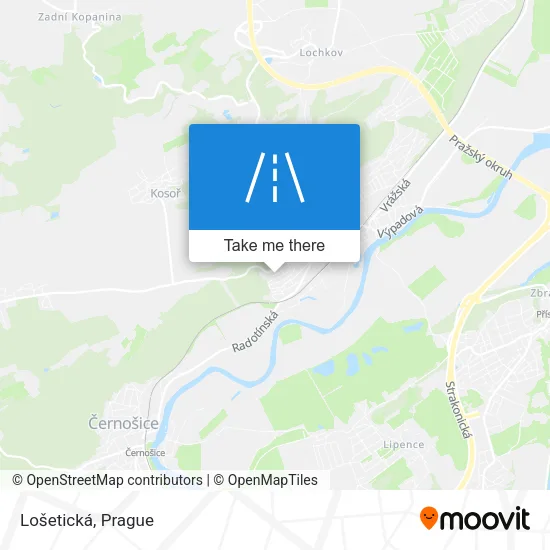 Карта Lošetická