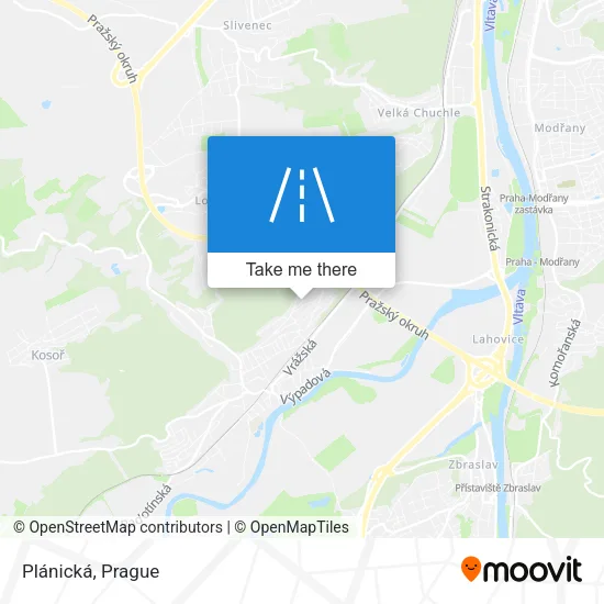 Карта Plánická