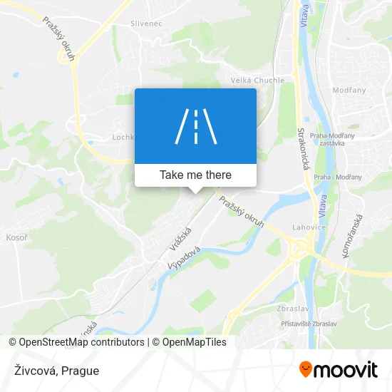 Карта Živcová