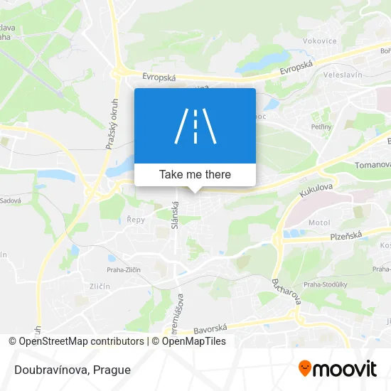 Карта Doubravínova