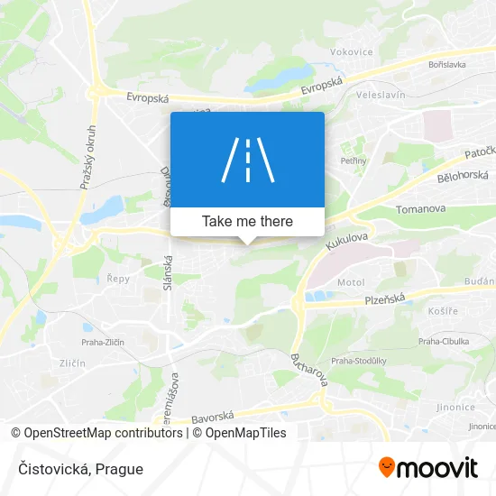 Карта Čistovická