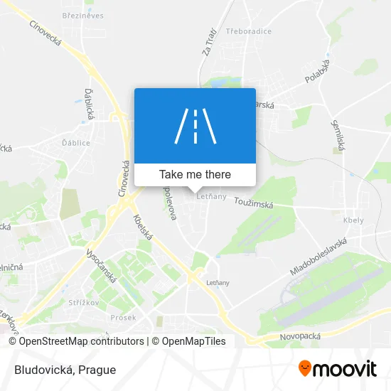 Карта Bludovická