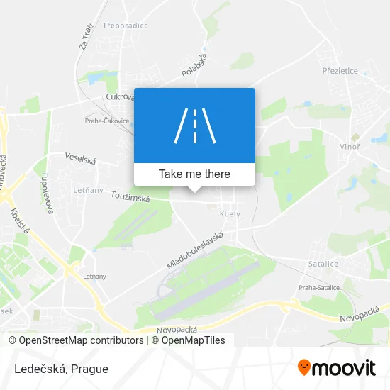 Карта Ledečská