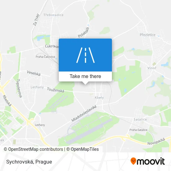 Карта Sychrovská