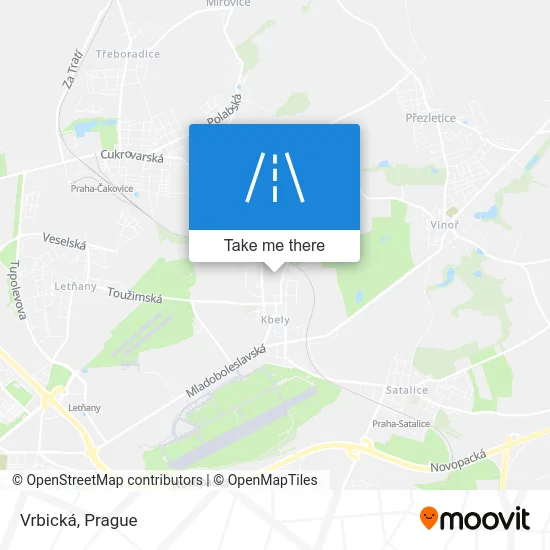 Карта Vrbická
