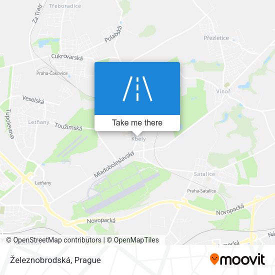 Železnobrodská map