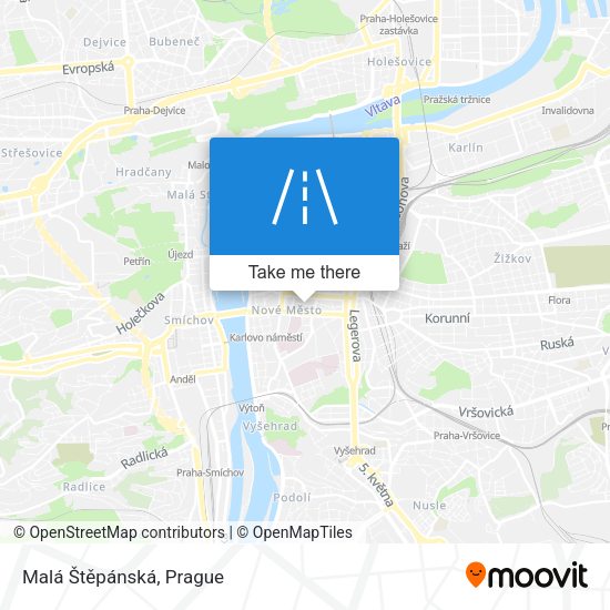 Malá Štěpánská map