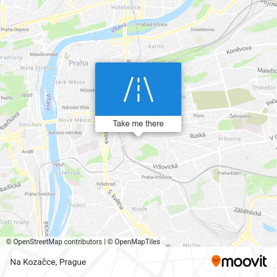 Карта Na Kozačce
