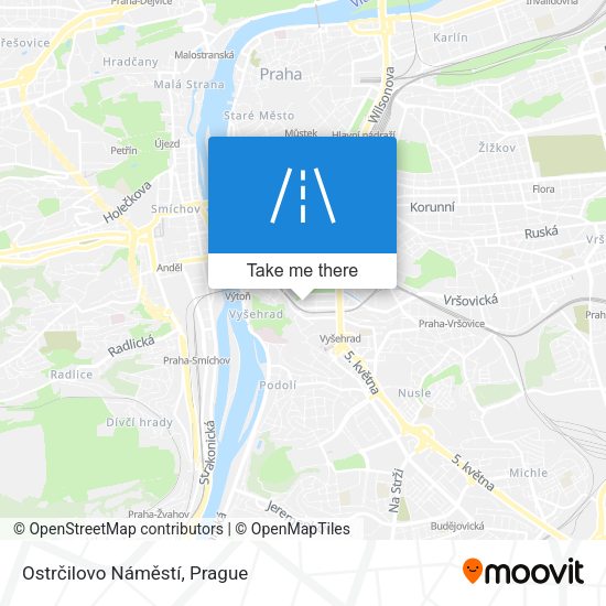 Ostrčilovo Náměstí map