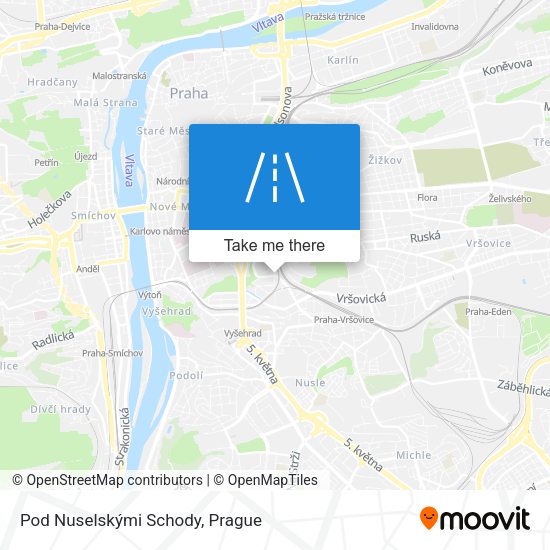 Pod Nuselskými Schody map