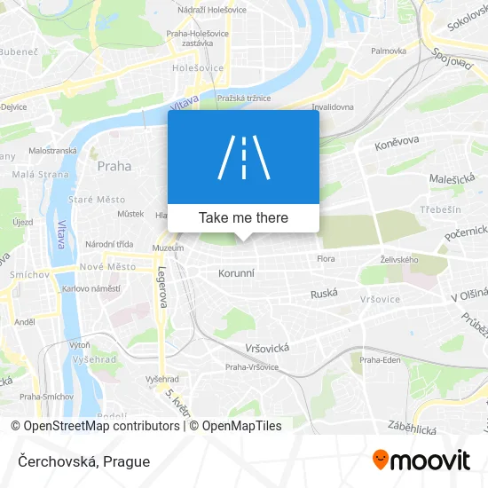 Карта Čerchovská