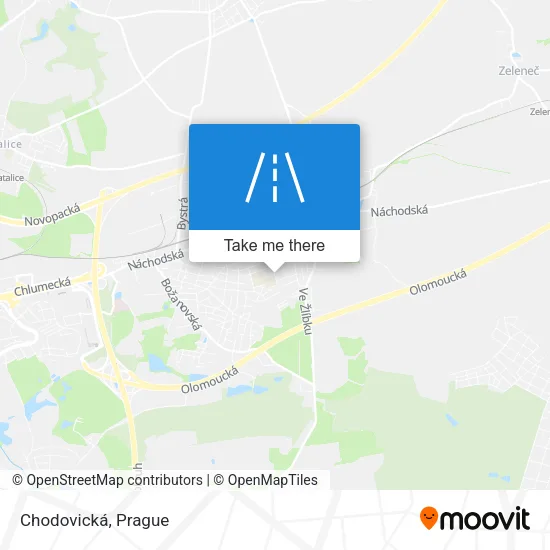 Карта Chodovická