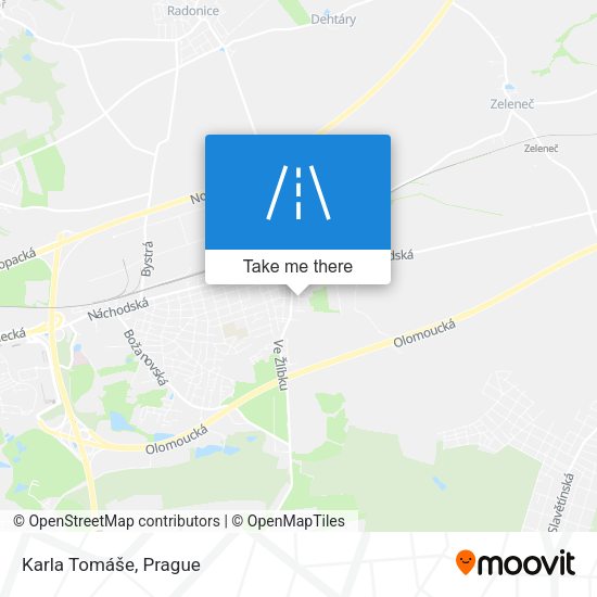 Karla Tomáše map