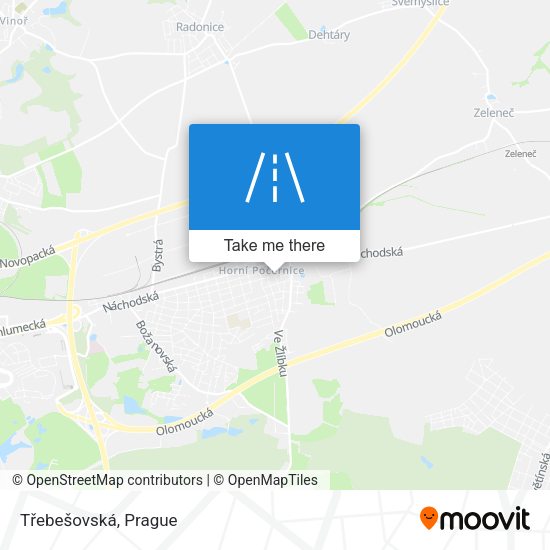 Třebešovská map