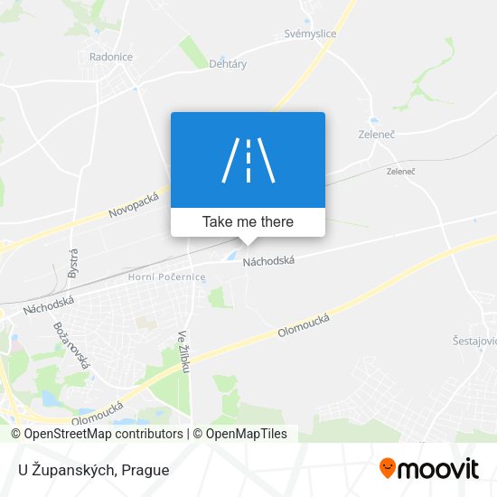 U Županských map