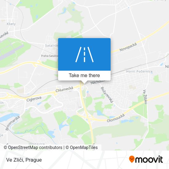 Ve Zliči map
