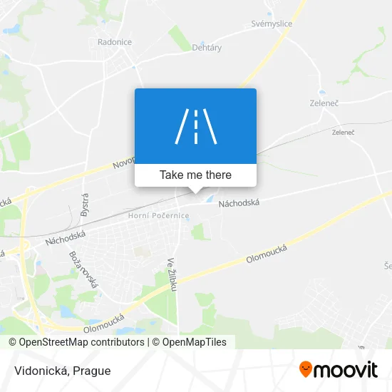 Карта Vidonická