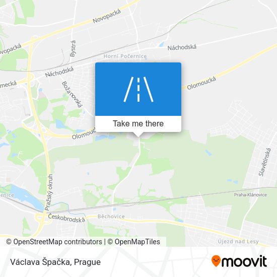 Václava Špačka map