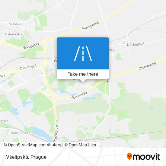 Карта Všelipská