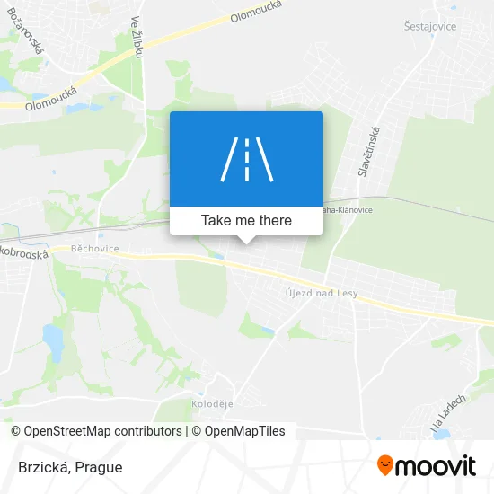 Карта Brzická