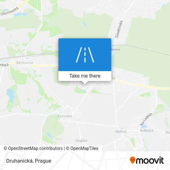 Карта Druhanická