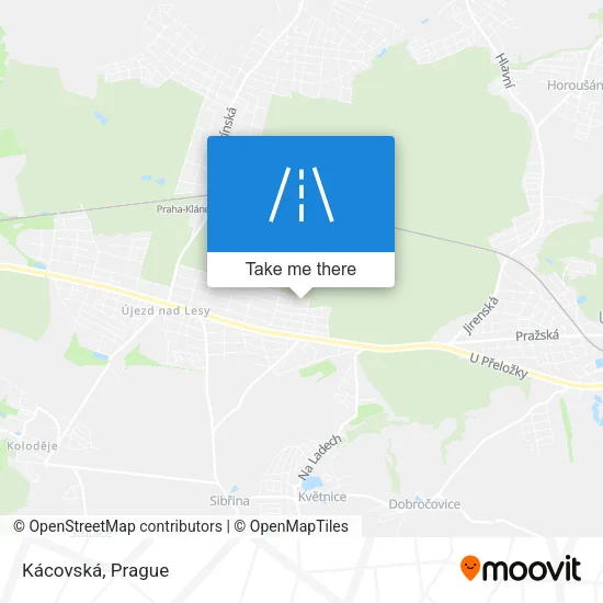 Карта Kácovská