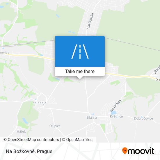Na Božkovně map